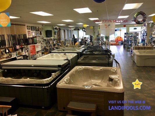 Our Hot Tub Showroom in Millville's Wheaton Plaza