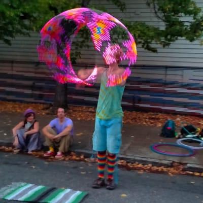 LED hula hoop!