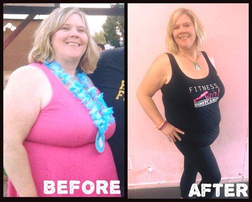 Our beloved member Leslie, hit her 40lbs weigh loss goal by December 2017! She began her in July 2017 She worked hard until accomplished it!