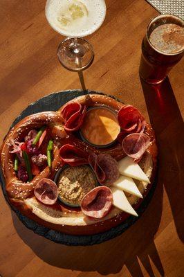 Pretzel Board at Meeting at Market