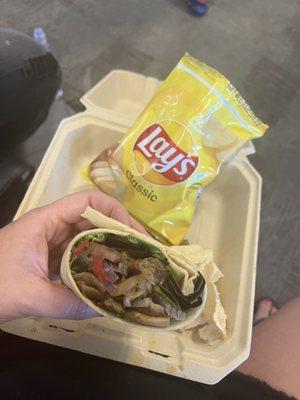 Vegan Wrap with Chips