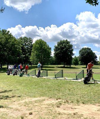 Driving range is tees and grass, depending on conditions. #UpCloseSavor XP