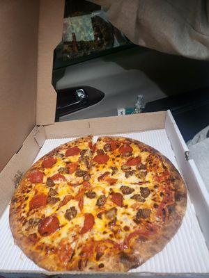 Pepperoni and sausage.