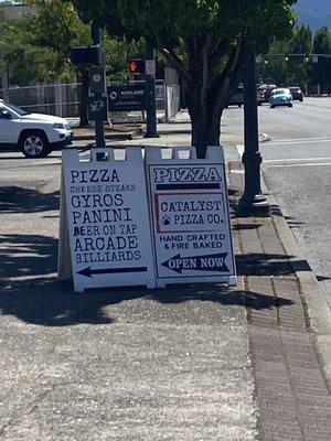 When you see these signs, turn into the parking lot to enjoy deliciousness!