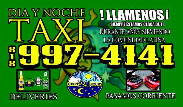 Si te encuentras en el valle, tambien tenemos TAXiS cerca de ti. (818)-980-4141.