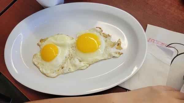 2 sunny side up