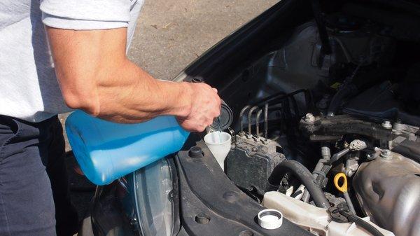 We'll top off your fluids with each service visit.