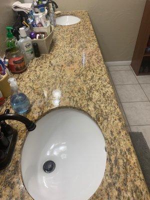 Shiny countertops!