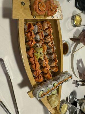 Sushi boat appetizer