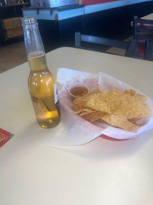 Chips and corona extra