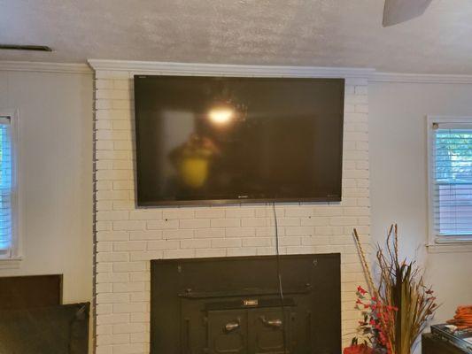 Tv mounted