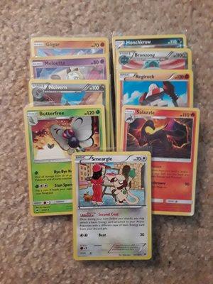 Pokemon cards from their 50 cent packs!