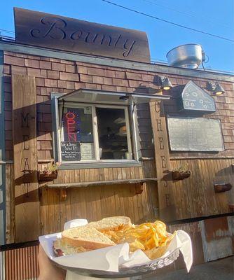 Bounty Food Truck and their Reuben (most popular and employees strongly recommended!)