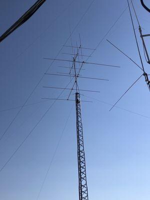 C&M Crane placed this antenna array on top of this tower. The job was perfectly carried out.