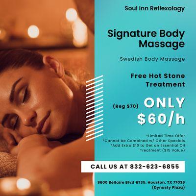 ME6749
 Soul Inn Reflexology
 Call us at 832-623-6855