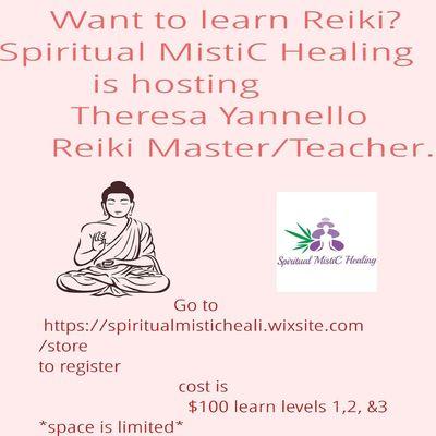 It's not too late to learn about Reiki! This is a great deal as you learn all three levels. Register online or in store!!