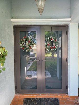 Bronze Impact Double Door