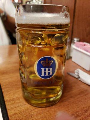 Draft Hof Brau Haus Beer.