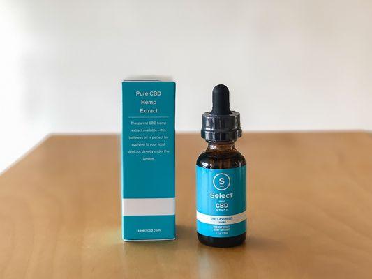 Select CBD Drops unflavored in 1000mg