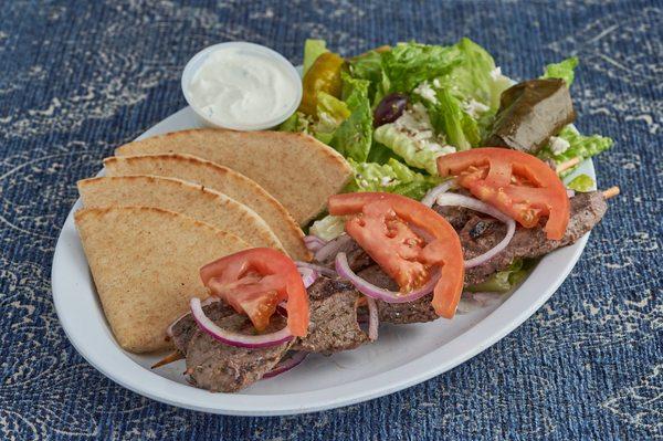 Demo's Greek Food Beef Plate