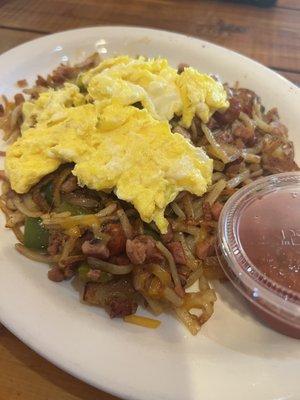 Loaded hash browns