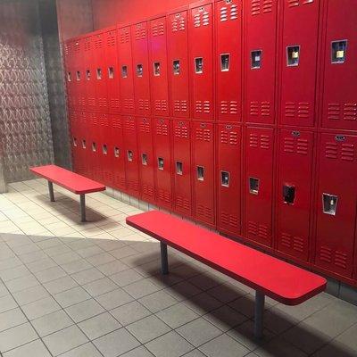 Clean locker rooms.