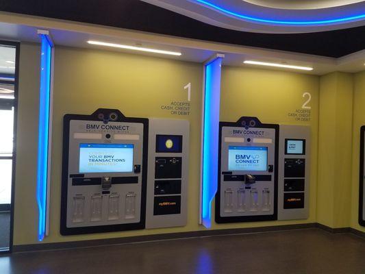 Kiosks in lobby