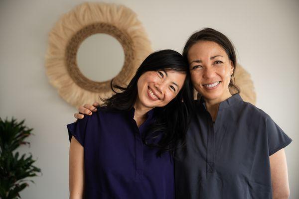 The 2 founders: Dr. Jessica Chen and Dr. Carla Vidor