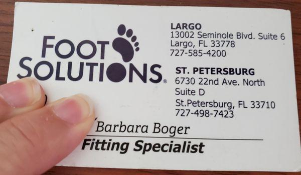 Foot Solutions Business Card