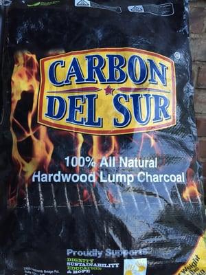 The best charcoal ever!  18#'s for $10!   Burns long and super hot!