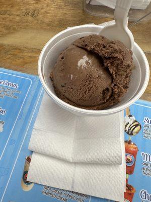 Chocolate brownie scoop