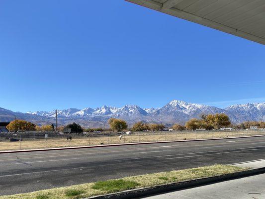 This gas station has nice view :P