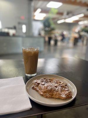 Sweet Latte and Almond Croissant