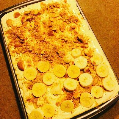 No baked banana pudding