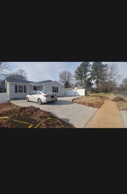 Here is the New driveway .