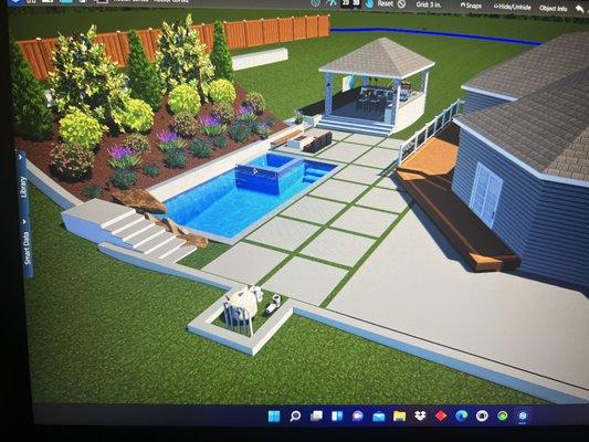 Back yard design