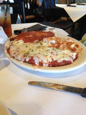 Chicken Parmesan with Angel Hair pasta