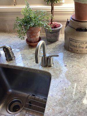 Insta-hot faucet installation