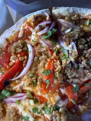 Fennel sausage pizza