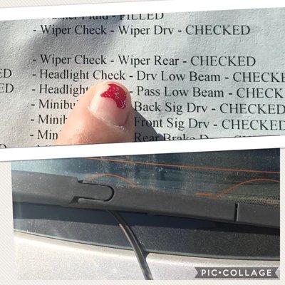 Paid for a 15 point inspection.... they inspected my rear windshield wipers lol and didn't find a problem.... BULLSHIT!