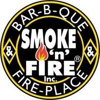 Logo for Smoke 'n' Fire Kansas City's largest curated selection of All things BBQ & Fireplace, BBQ flavors and tools of the trade!