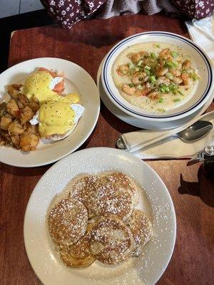 Baby Cakes (6) Smoked Salmon Egg Benedict Shrimp and grits