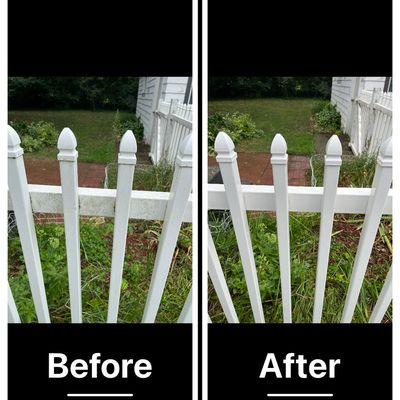 PowerWash Fence Job