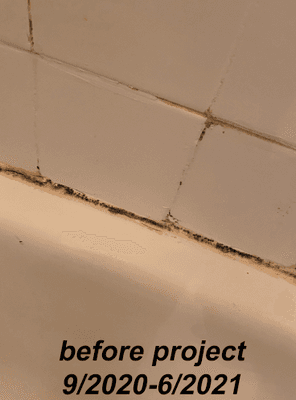 Bathroom mildew
 9/2020-6/2021