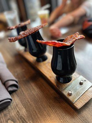 Bacon Bourbon Flight