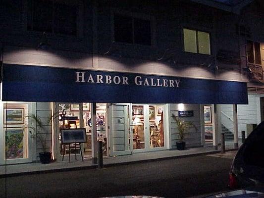 Nighttime Harbor Gallery Frontage