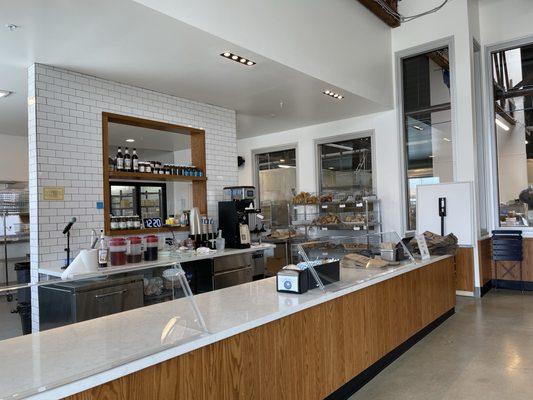 Interior of the Boichik Bagel Factory in Berkeley.