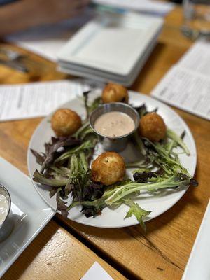 Goat cheese bon bons