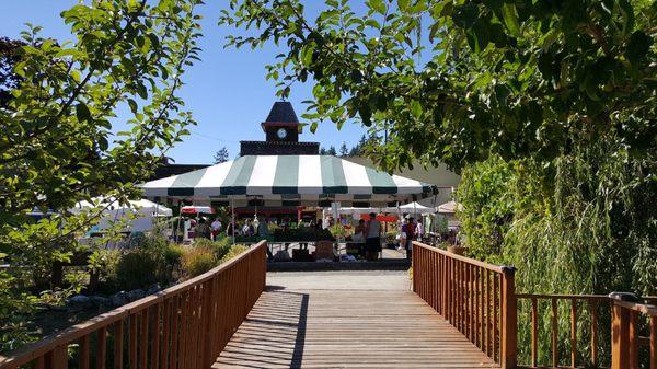 The bridge leading to the farmers market location (9/1/17)