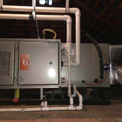 Attic furnace and AC install